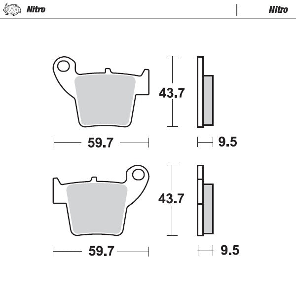Moto-Master Motorcycle Brake Pads 094321