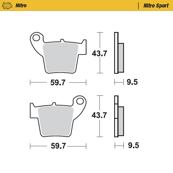 Moto-Master Motorcycle Brake Pads 094322