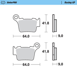 Moto-Master Motorcycle Brake Pads 094412