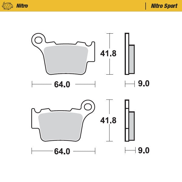 Moto-Master Motorcycle Brake Pads 094422