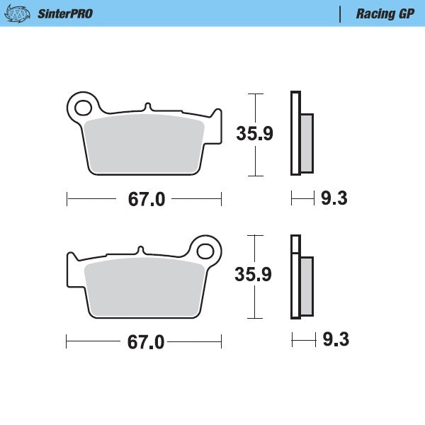 Moto-Master Motorcycle Brake Pads 094512