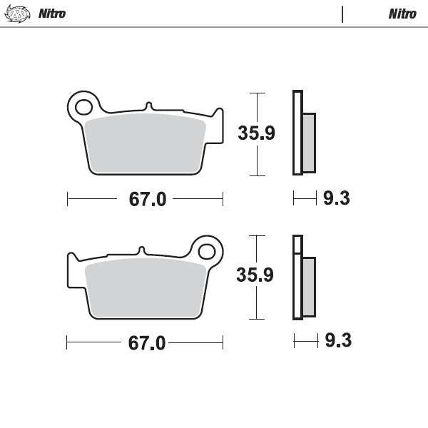 Moto-Master Motorcycle Brake Pads 094521