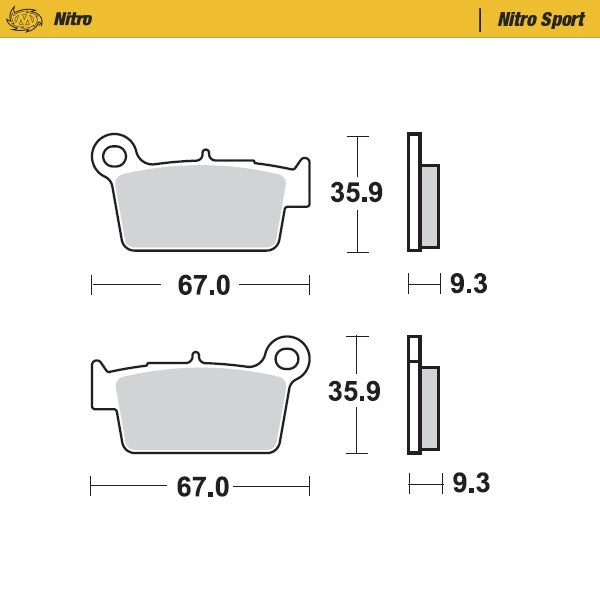 Moto-Master Motorcycle Brake Pads 094522