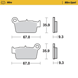 Moto-Master Motorcycle Brake Pads 094522
