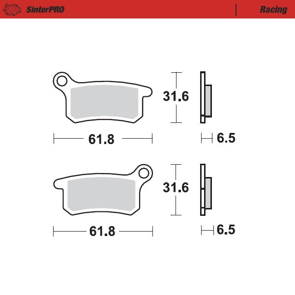 Moto-Master Motorcycle Brake Pads 094611