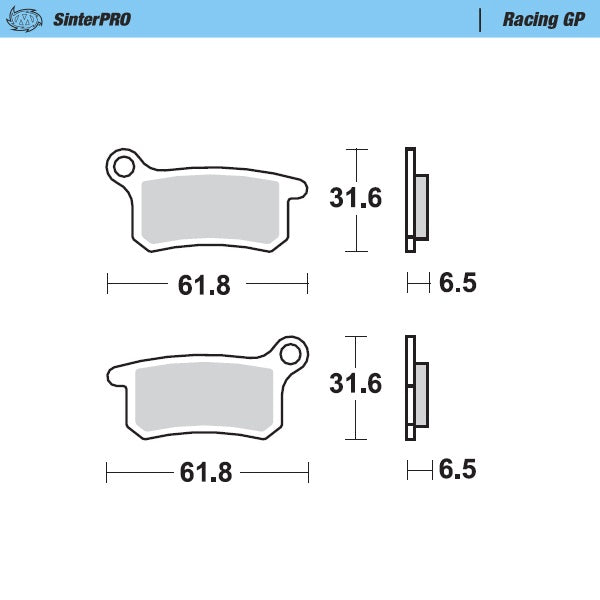 Moto-Master Motorcycle Brake Pads 094612