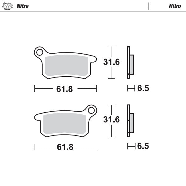 Moto-Master Motorcycle Brake Pads 094621