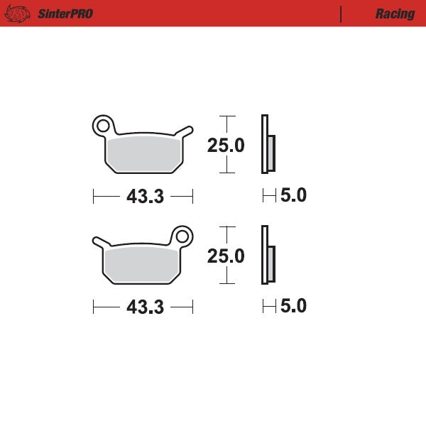 Moto-Master Motorcycle Brake Pads 094711