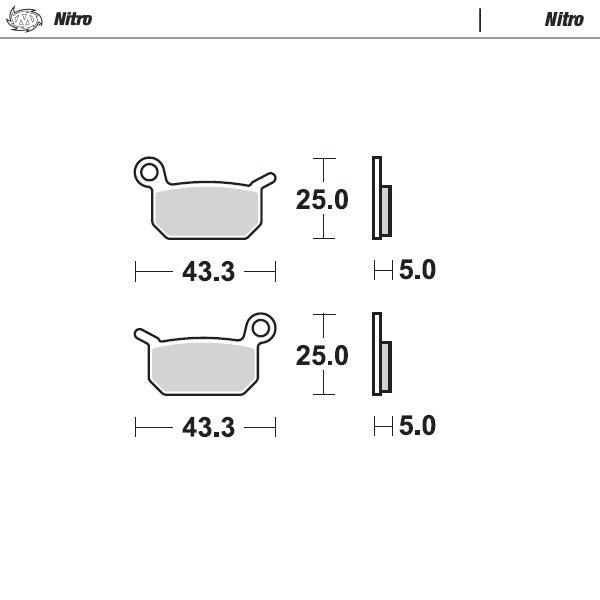 Moto-Master Motorcycle Brake Pads 094721