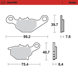Brake Pad for Suzuki RM 85 (2005–2023) - Moto-Master 094811