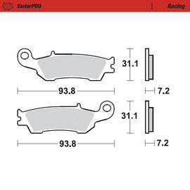 Moto-Master Motorcycle Brake Pads 094911