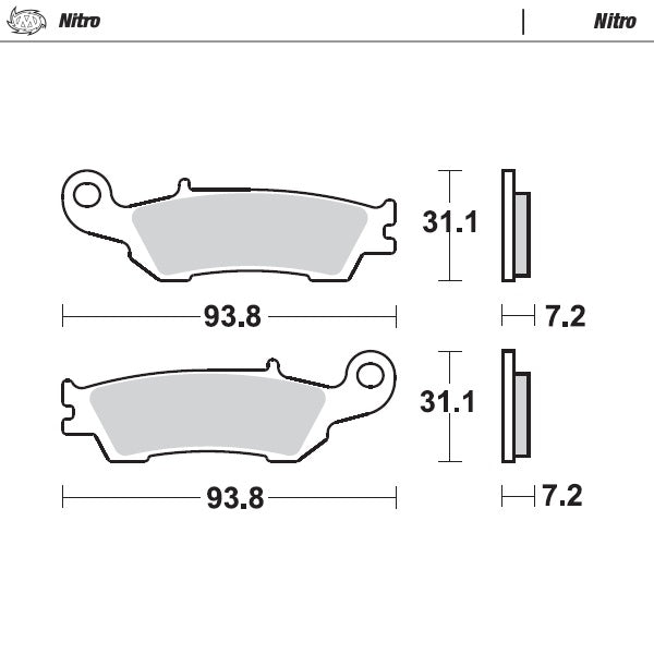 Moto-Master Motorcycle Brake Pads 094921