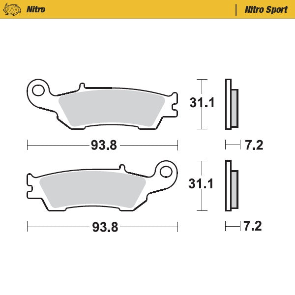 Moto-Master Motorcycle Brake Pads 094922