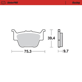 Moto-Master Motorcycle Brake Pads 095111