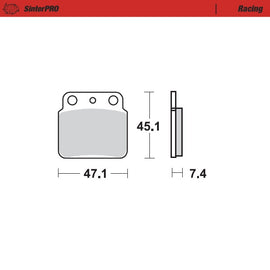 Moto-Master Motorcycle Brake Pads 095211
