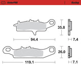 Moto-Master Motorcycle Brake Pads 095311