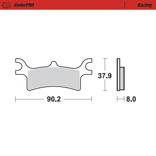 Brake Pad for Polaris Sportsman Touring 570 (2002–2025) - Moto-Master 095611