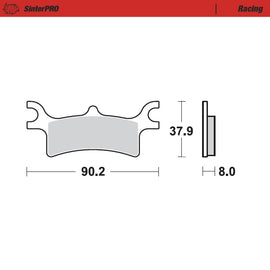 Brake Pad for Polaris Sportsman Touring 570 (2002–2025) - Moto-Master 095611