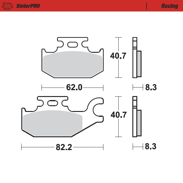 Brake Pad for Suzuki LT-A 500 King Quad (2005–2024) - Moto-Master 095711
