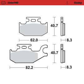 Brake Pad for Suzuki LT-A 500 King Quad (2005–2024) - Moto-Master 095711