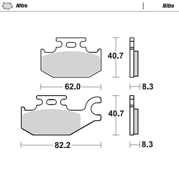 Brake Pad for Suzuki LT-A 500 King Quad (2005–2024) - Moto-Master 095721