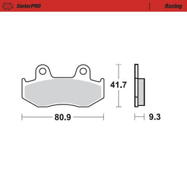 Brake Pad for Yamaha YFZ 450 R (2006–2025) - Moto-Master 095811