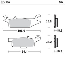 Load image into Gallery viewer, Brake Pad for Yamaha YFM 700 F Grizzly (2007–2024) - Moto-Master 096221