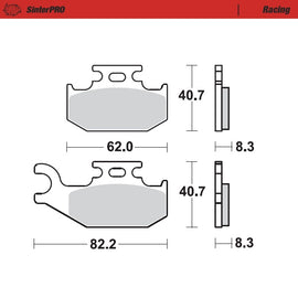 Brake Pad for Suzuki LT-A 500 King Quad (2005–2024) - Moto-Master 096311