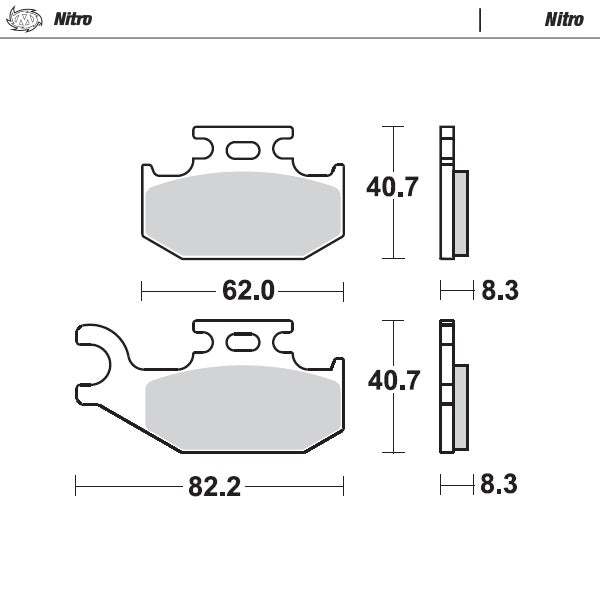 Brake Pad for Suzuki LT-A 500 King Quad (2005–2024) - Moto-Master 096321