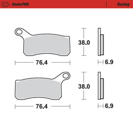 Brake Pad for KTM 525 XC (2008–2013) - Moto-Master 096511