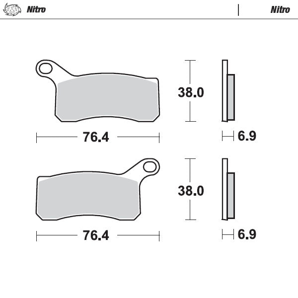 Moto-Master Motorcycle Brake Pads 096521