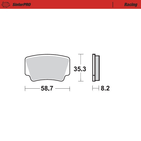 Moto-Master Motorcycle Brake Pads 096611