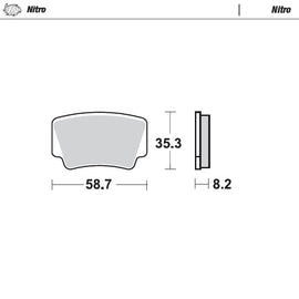 Moto-Master Motorcycle Brake Pads 096621