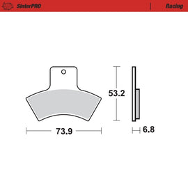 Brake Pad for Polaris Scrambler 500 4x4 (1996–2013) - Moto-Master 096911