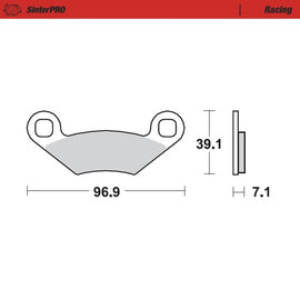 Brake Pad for Polaris RZR 570 (1988–2025) - Moto-Master 097011