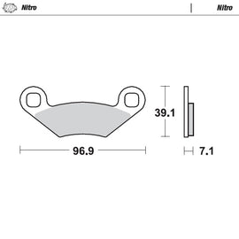 Moto-Master Motorcycle Brake Pads 097021