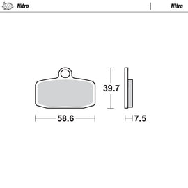 Moto-Master Motorcycle Brake Pads 097421