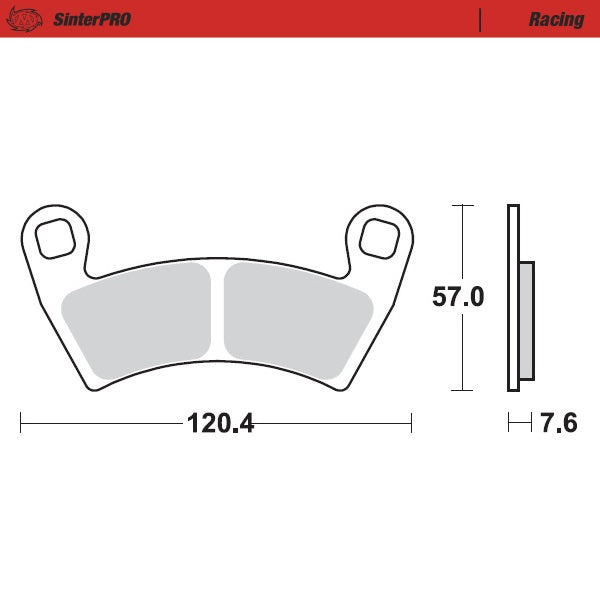 Brake Pad for Polaris Ranger EV (2008–2025) - Moto-Master 098411
