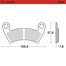Brake Pad for Polaris Ranger EV (2008–2025) - Moto-Master 098411