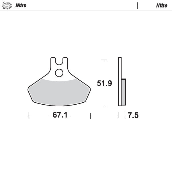 Moto-Master Motorcycle Brake Pads 098621