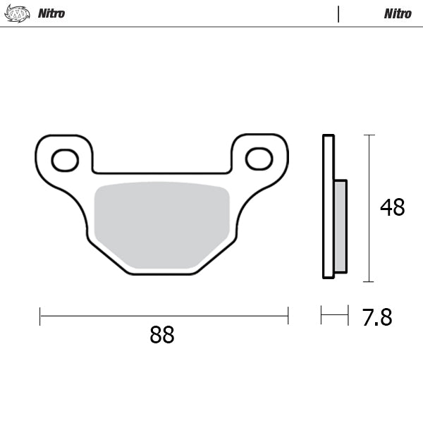 Brake Pad for Quadzilla CUV 300 E 4x4 Side by Side (Parking brake) (2008–2009) - Moto-Master 098721