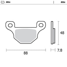 Load image into Gallery viewer, Brake Pad for Quadzilla CUV 300 E 4x4 Side by Side (Parking brake) (2008–2009) - Moto-Master 098721