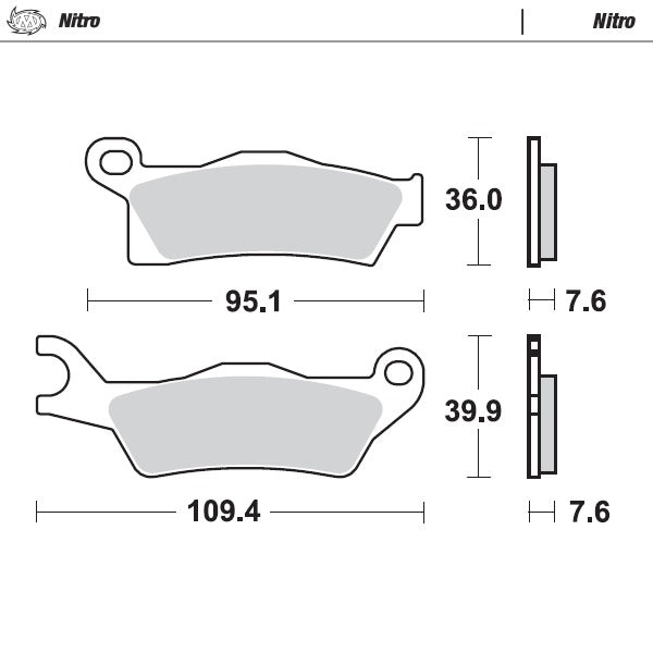Moto-Master Motorcycle Brake Pads 098821