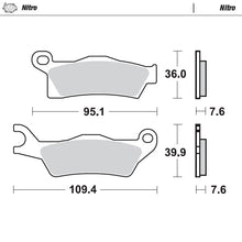 Load image into Gallery viewer, Moto-Master Motorcycle Brake Pads 098821