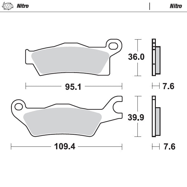 Moto-Master Motorcycle Brake Pads 098921