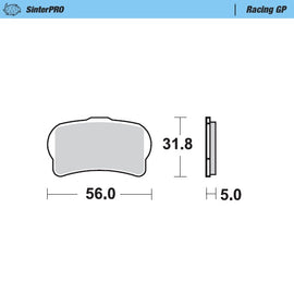 Moto-Master Motorcycle Brake Pads 099512