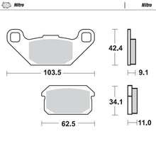 Load image into Gallery viewer, Moto-Master Motorcycle Brake Pads 099621
