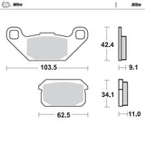 Moto-Master Motorcycle Brake Pads 099621