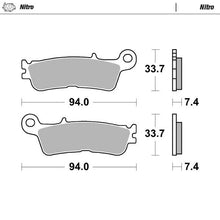 Load image into Gallery viewer, Moto-Master Motorcycle Brake Pads 099821
