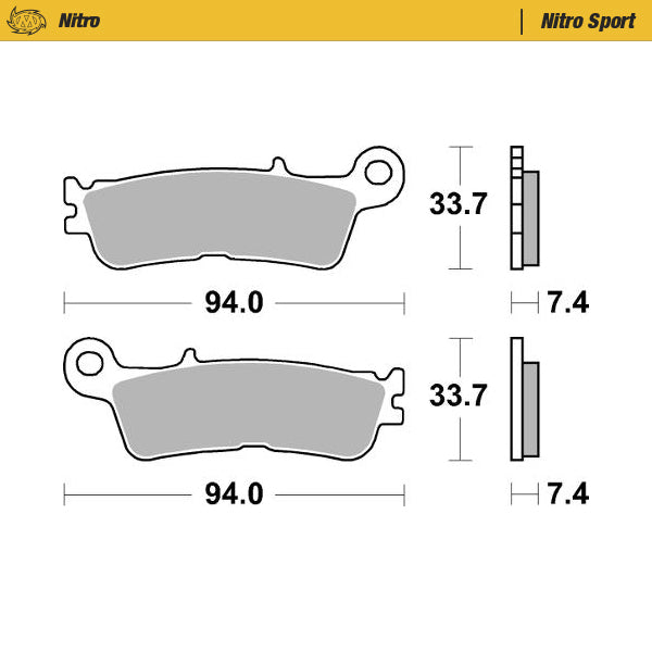 Moto-Master Motorcycle Brake Pads 099822